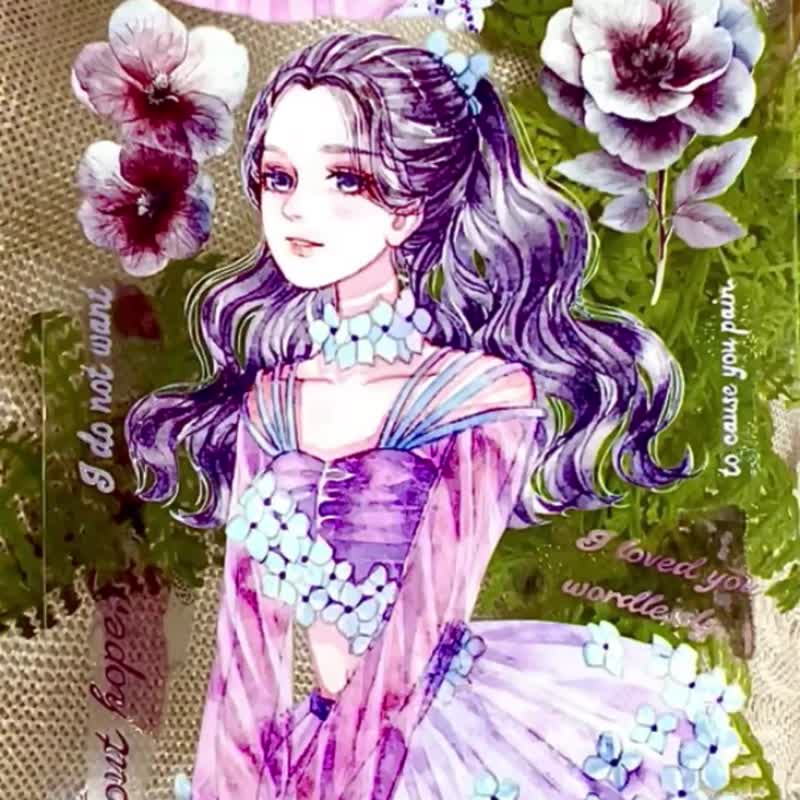 1307女花之恋Flora's Devotion - 纸胶带 - 塑料 多色