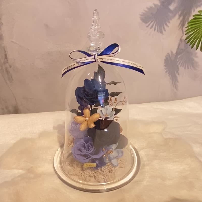 造型盅永生花 开幕 新居 礼物 - 干燥花/捧花 - 植物．花 蓝色