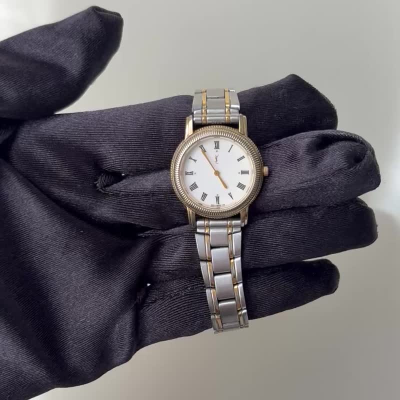 YSL 80s-90s中古表/复古时钟/时钟/老表/vintage watch/女表 - 女表 - 其他金属 银色