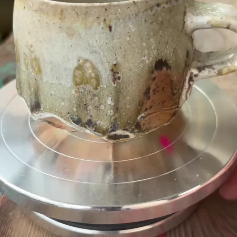 柴烧马克杯 - 咖啡杯/马克杯 - 陶 咖啡色