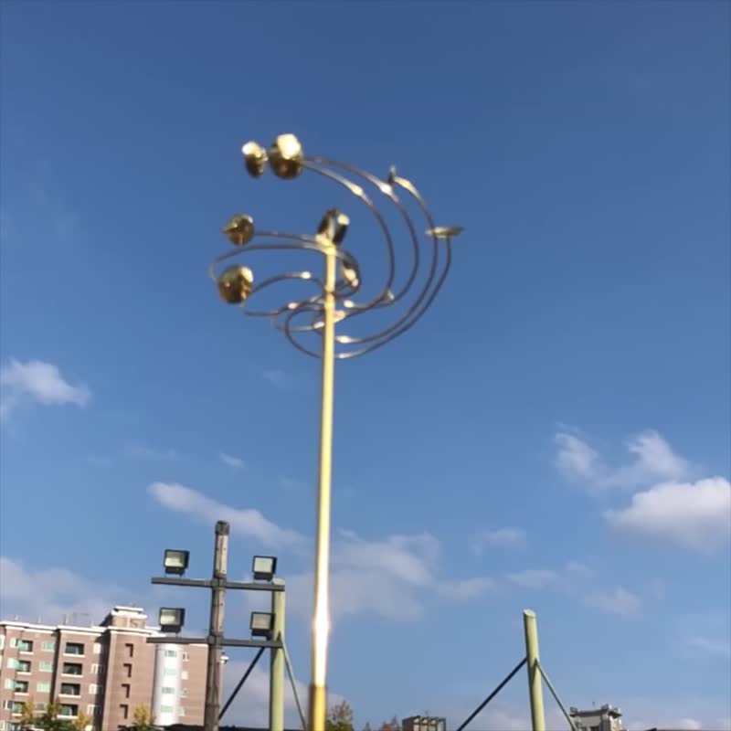 【太阳系】八叶手工黄铜小风车 | 阳台摆饰 - 摆饰 - 铜/黄铜 