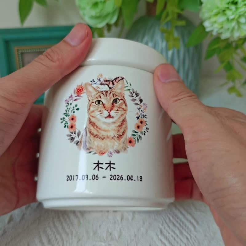 定制宠物骨灰罐 彩绘骨灰盒 防潮密封 猫 狗 兔 鹦鹉 仓鼠 蜜袋鼯 - 其他 - 瓷 