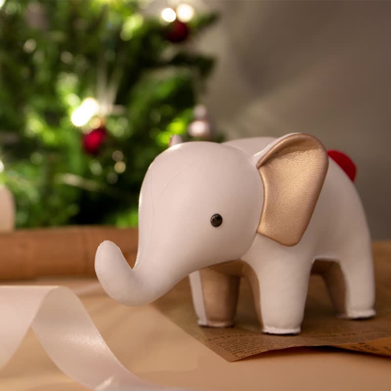 【纸镇礼盒】红毛球大象 典藏限定组 | 送礼推荐 北欧风家饰 - 摆饰 - 人造皮革 多色