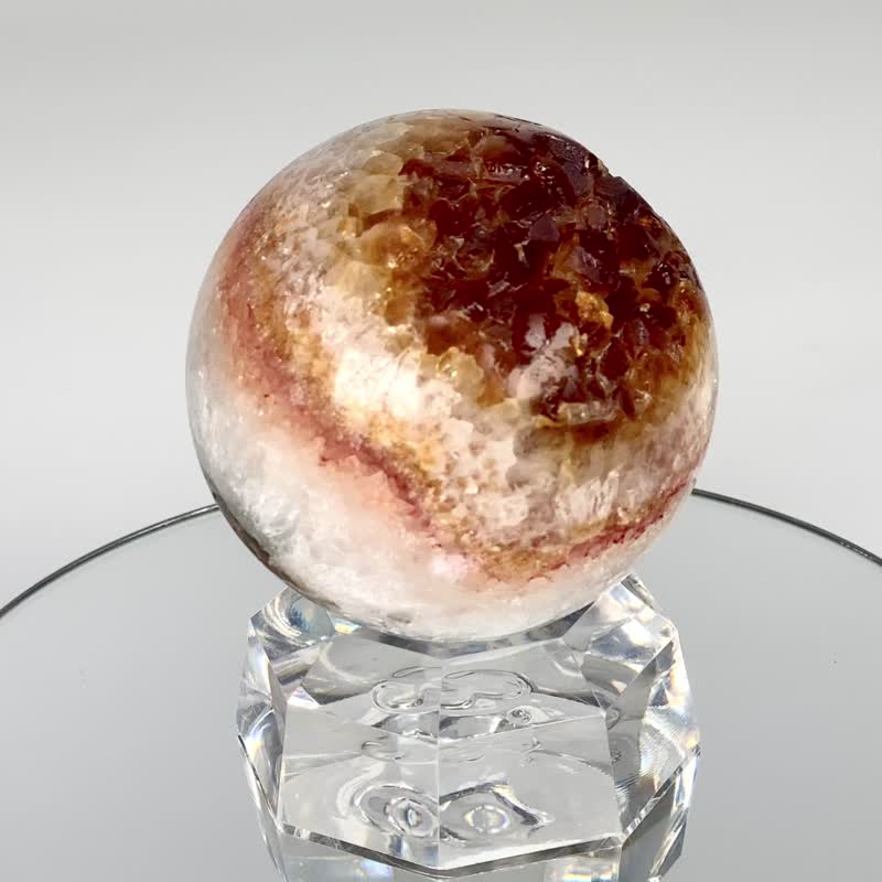 玛瑙许愿晶球 520324 - 摆饰 - 水晶 黄色