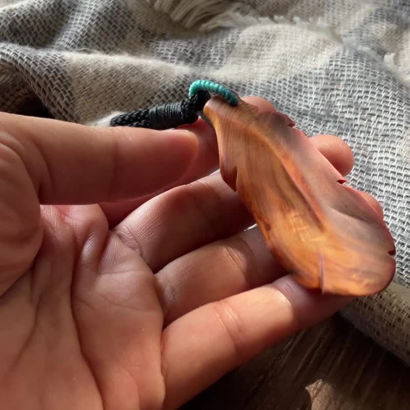 【寄羽】黄桧吊饰 钥匙圈 背包挂饰 - 钥匙链/钥匙包 - 木头 多色