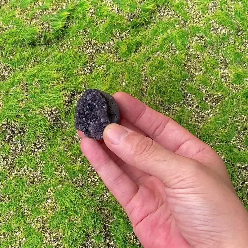 小小能量摆件-天然小小迷你满天星紫晶镇 紫水晶 办公室 疗愈 - 摆饰 - 水晶 紫色
