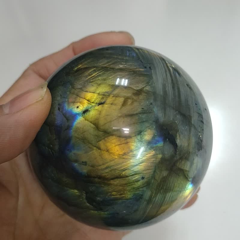 拉长石球L1(Labradorite)(光谱石 Spectrolite ) 矿石/水晶/灵修/ - 摆饰 - 半宝石 