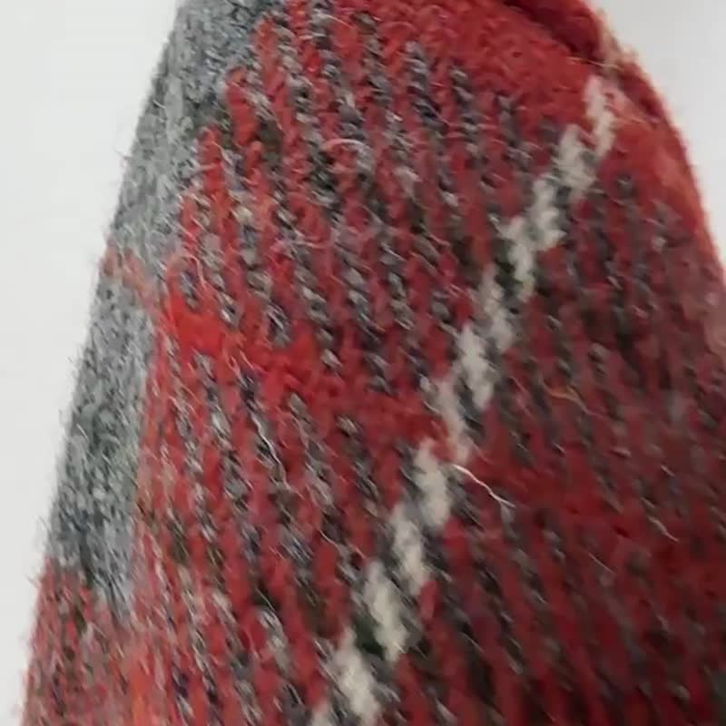 harris tweed哈里斯粗花呢小众腋下包手工布袋上课上班通勤单肩 - 手提包/手提袋 - 羊毛 