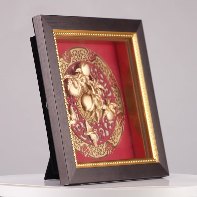 桃李满门│教育界礼物、谢师礼品 特别推荐│金箔画│圣诞礼物 - 海报/装饰画/版画 - 24k 金 金色