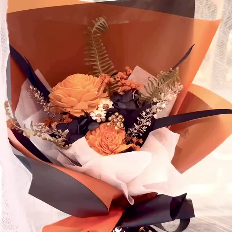 Rosemary-This Is Halloween. 万圣节杰克花束 - 干燥花/捧花 - 植物．花 