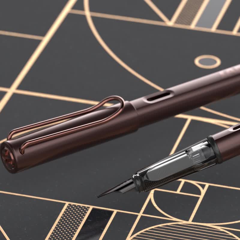 LAMY 钢笔 / Lx 奢华系列 - 栗子棕 - 钢笔 - 铝合金 咖啡色