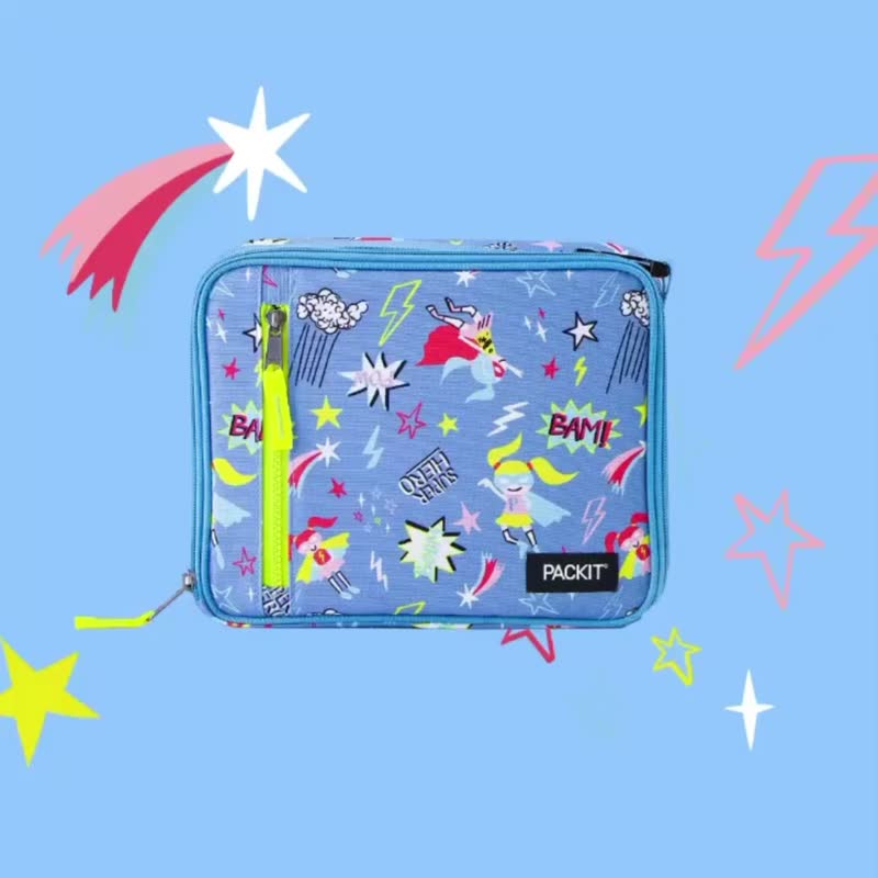 【5月精选商品】美国【PACKiT】冰酷 4.5L 经典冷藏袋(飞天小超人 - 妈妈包 - 其他材质 