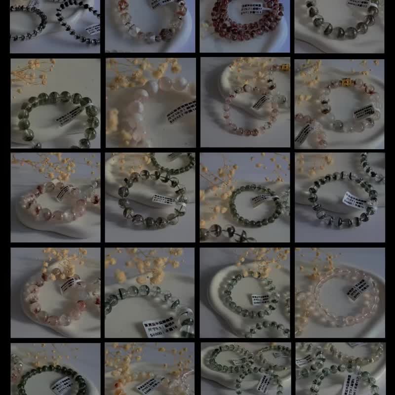 Amelia Jewelry丨半盆绿幽灵手链丨红幽灵手链丨雪花幽灵 - 手链/手环 - 水晶 绿色