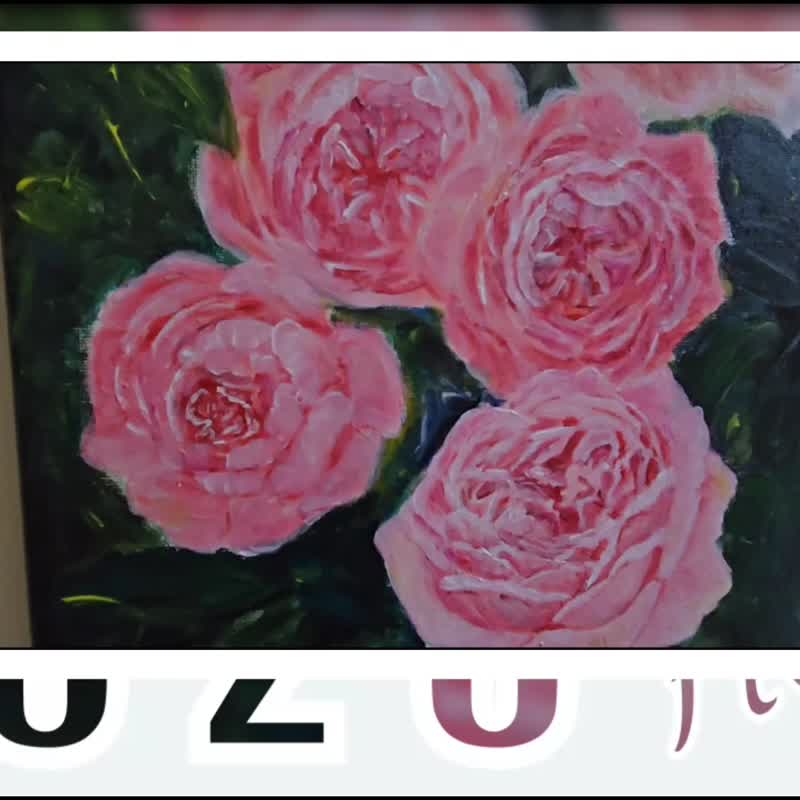 压克力画/丙烯艺术/手绘装饰挂画40×30【陪伴】 - 摆饰 - 压克力 