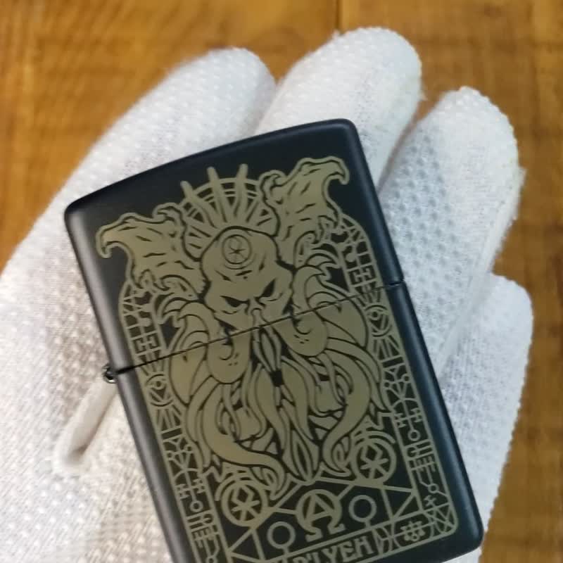 【ZIPPO官方旗舰店】恶魔章鱼防风打火机 29965 - 其他 - 铜/黄铜 黑色