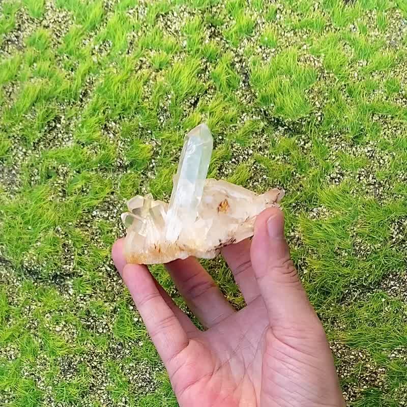 白水晶簇 白水晶能量柱 天然原矿能量 疗愈 消磁手链 快速出货 - 摆饰 - 水晶 多色