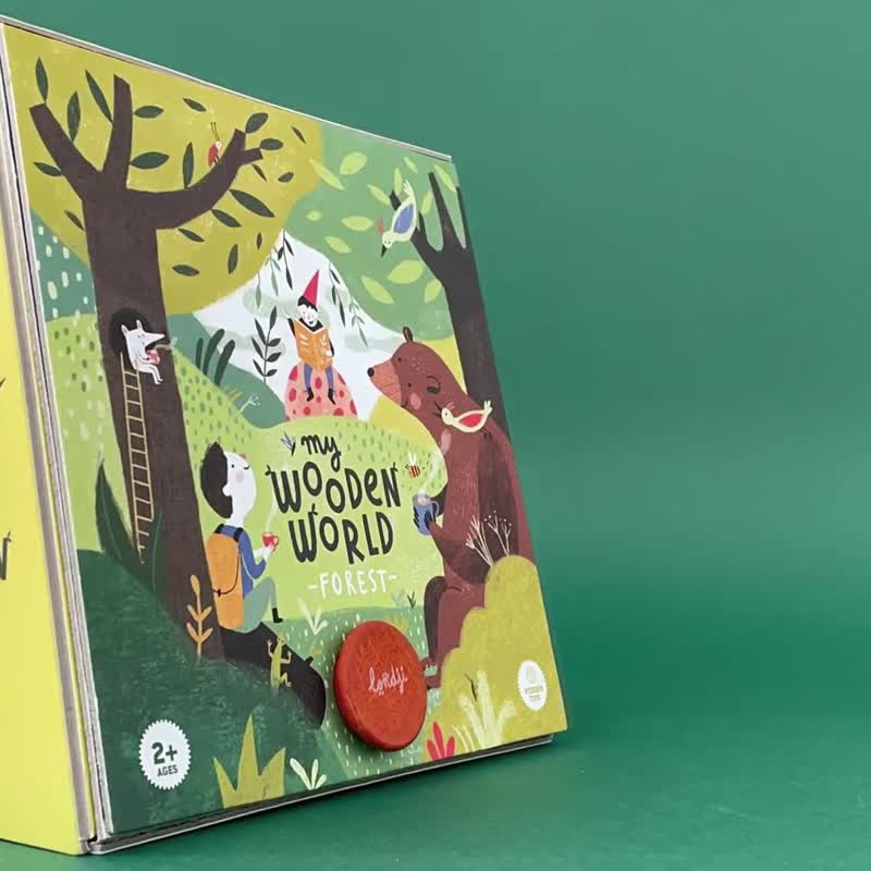 Londji-WOODEN WORLD FOREST 森林积木玩具 (西班牙原装) - 玩具/玩偶 - 木头 绿色