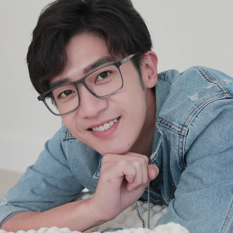 FROMEYES 高折射率滤蓝光×灰蓝透感方框眼镜 - 眼镜/眼镜框 - 其他材质 透明