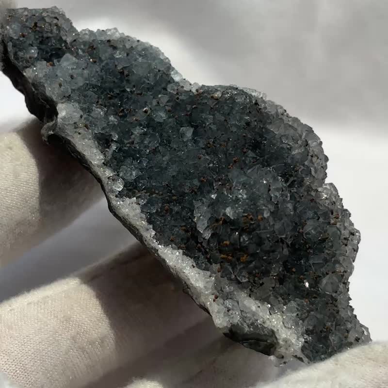乌拉圭 闪透蓝绿色 紫水晶 紫晶簇 紫晶花 彩晶簇 水晶簇 - 摆饰 - 水晶 蓝色
