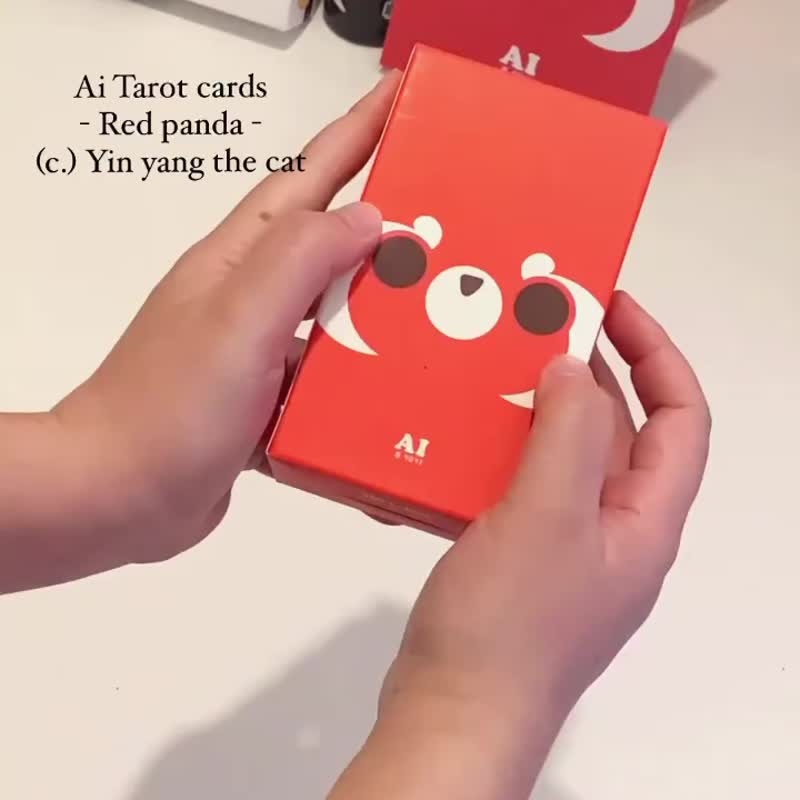 塔罗牌我是小熊猫 - 桌游/玩具 - 纸 红色