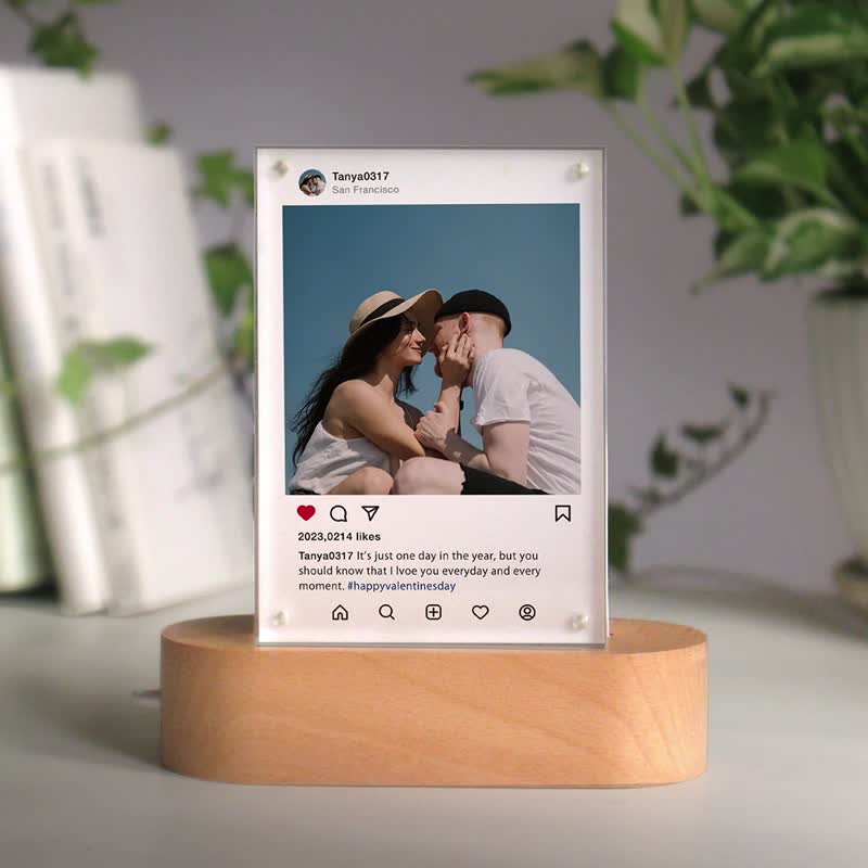 定制Instagram小夜灯 纪念日 情人节 送女友男友 相片 客制化礼物 - 灯具/灯饰 - 压克力 