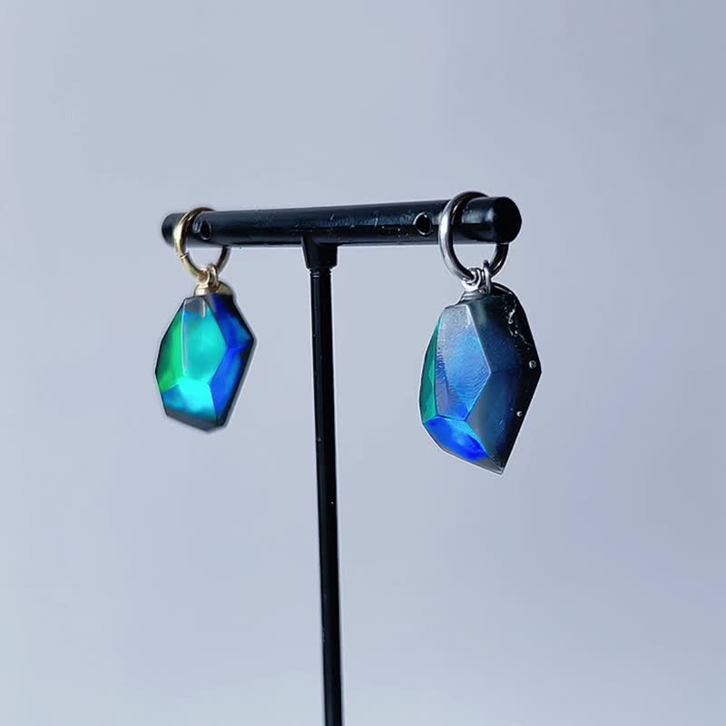 rames 替换坠饰 / Fragment / Interchangeable / Floating Prism 1-a - 吊饰 - 树脂 蓝色