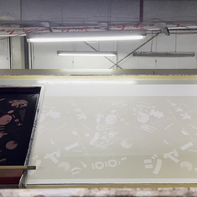 东京漫画橘色 - 丝巾 - 棉．麻 橘色