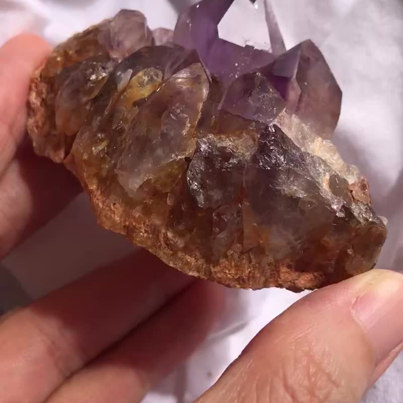 紫水晶 紫晶簇 紫镇 紫黄晶 水晶簇 水晶原矿 摆设 原石 crystal - 摆饰 - 水晶 紫色