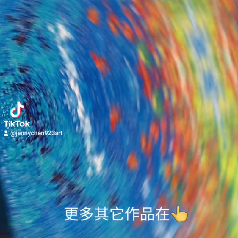 【破晓】无框画 抽象画 画作 挂画 居家摆设 居家生活 艺术画 - 海报/装饰画/版画 - 其他材质 蓝色