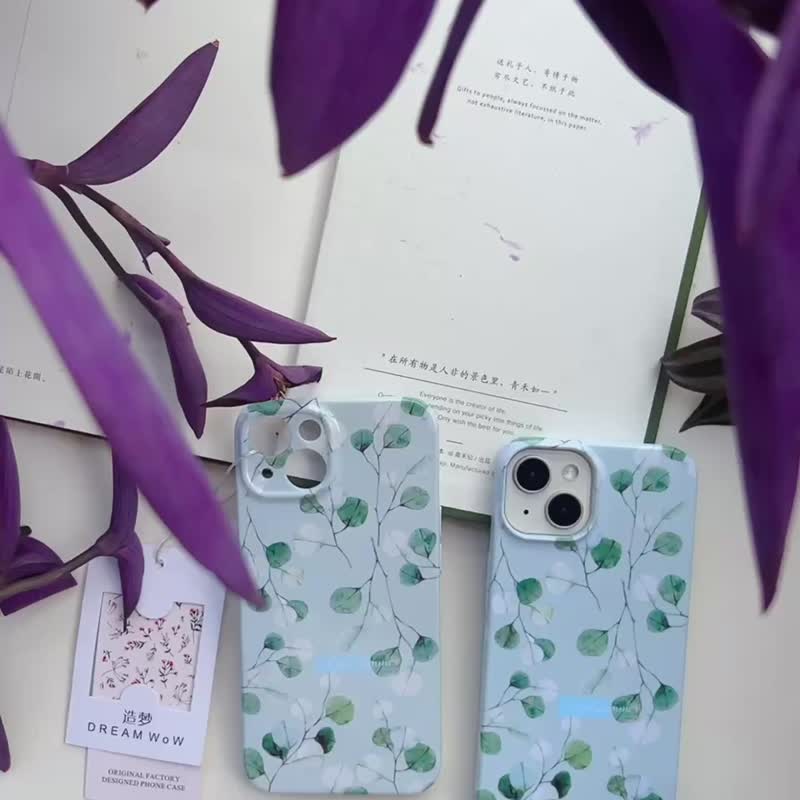 她夏了夏天 造夢原創手機殼手繪插畫適用iPhone15max 14plus安卓 - 手机壳/手机套 - 塑料 