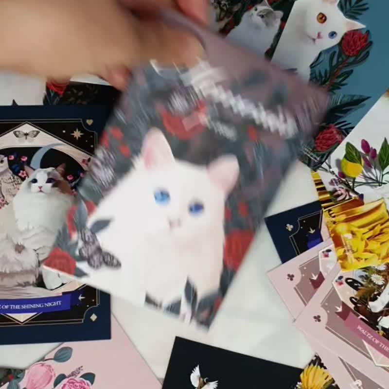 20幅猫咪插画明信片书 - 卡片/明信片 - 纸 