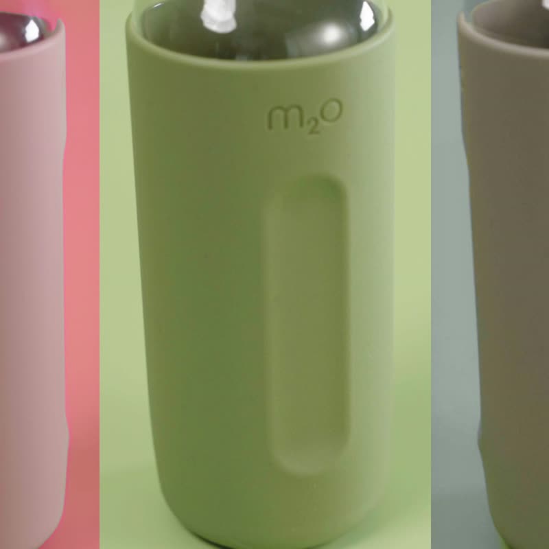 m2o弯颈水樽水壶750ml大容量-硅胶套-淡雅粉-Michael Young设计 - 水瓶/水壶 - 其他材质 