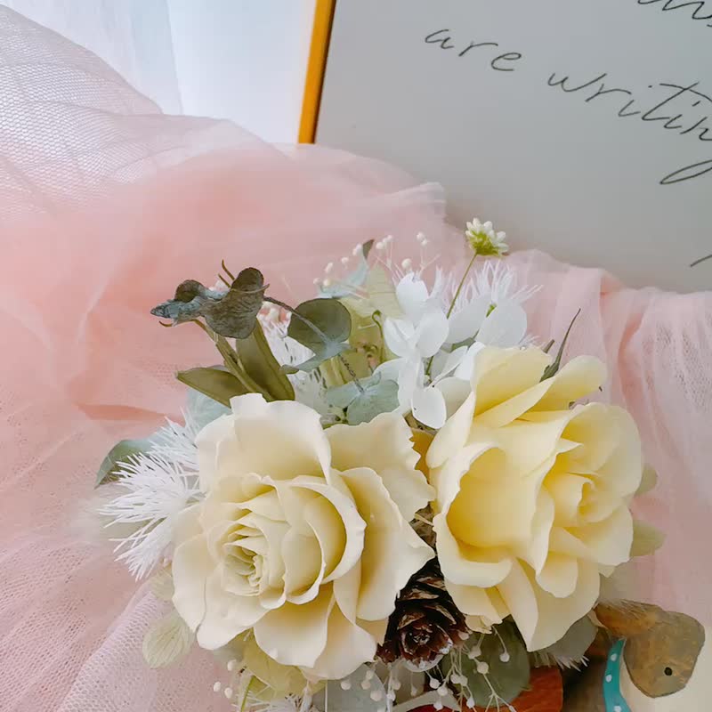 森间微光。永生花片座 摆饰 桌上摆设 送礼 - 干燥花/捧花 - 植物．花 绿色