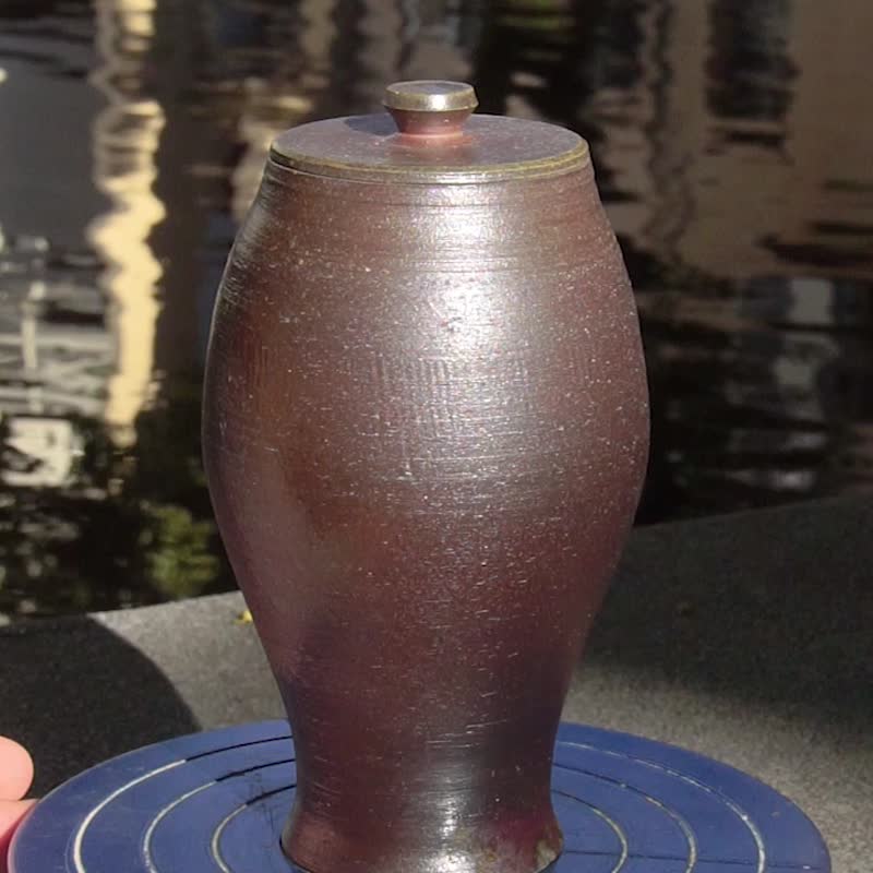 柴烧茶仓 | 茶罐 - 茶具/茶杯 - 陶 咖啡色