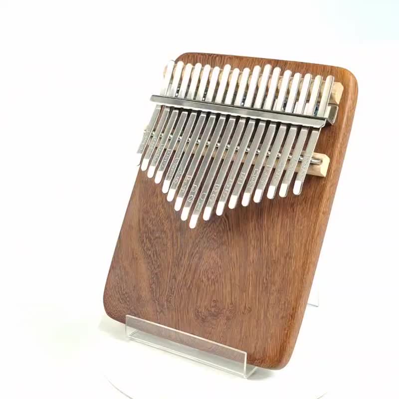 咖啡鸡翅木拇指琴/17音拇指琴/KALIMBA - 吉他/乐器 - 木头 咖啡色