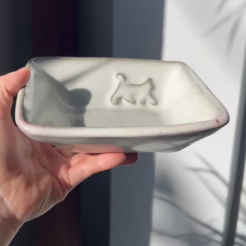 徐徐前进的猫 / 深皿 / 点心盘 / 陶器 - 浅碟/小碟子 - 陶 透明