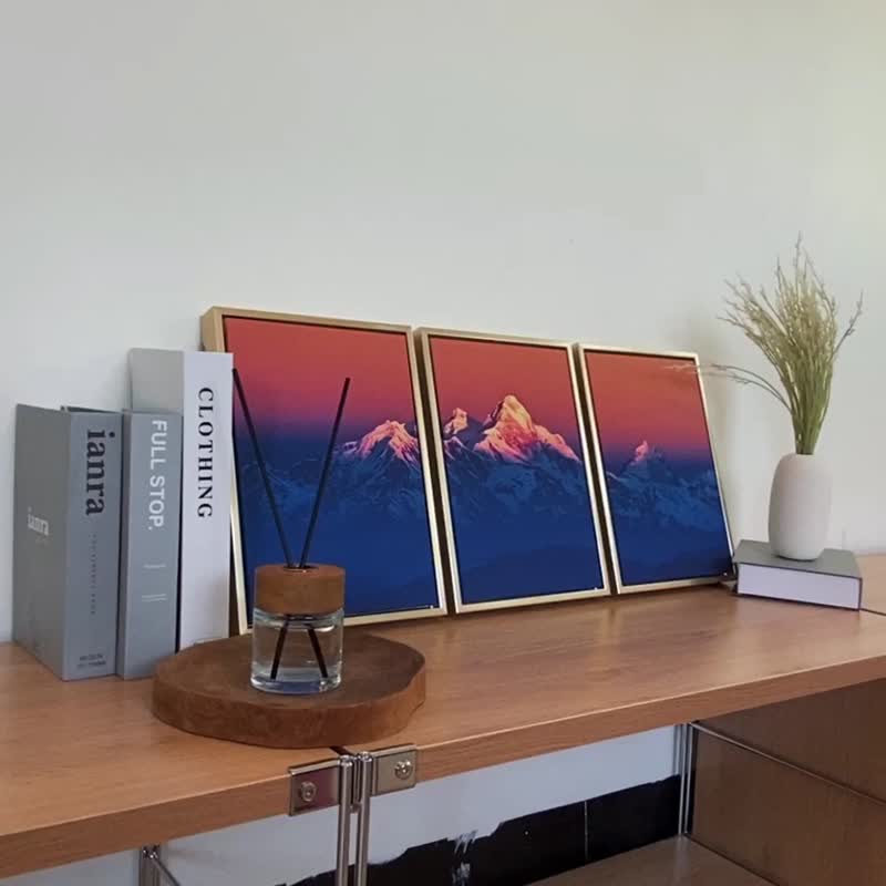 绯红喜马拉雅山II - 山上日落挂画/居家布置/自然山景/云层/入厝 - 海报/装饰画/版画 - 其他材质 多色