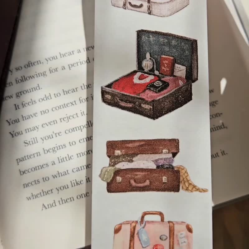 皮箱 和纸胶带 附离型纸 - 纸胶带 - 纸 咖啡色