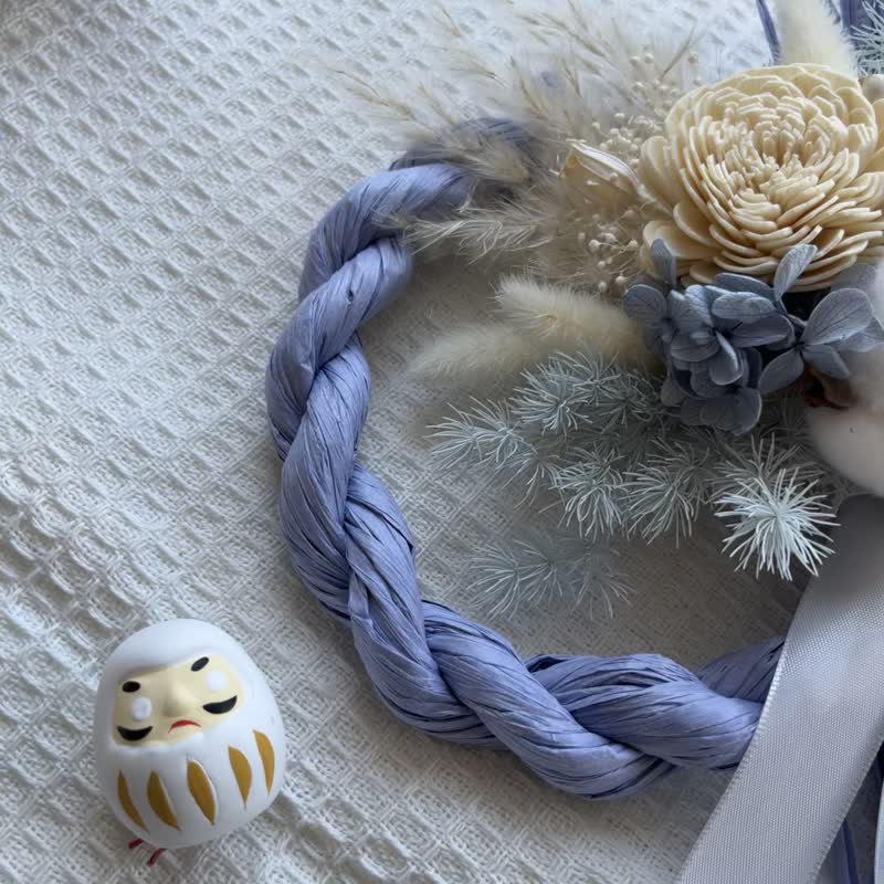 新春开运 多功能注连绳 日式注连绳 永生花 新年花礼 附提袋 - 干燥花/捧花 - 植物．花 