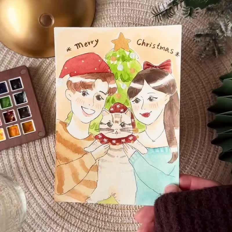 耶诞订制画 | 交换礼物 耶诞礼物 定制化礼物 - 订制画像 - 纸 