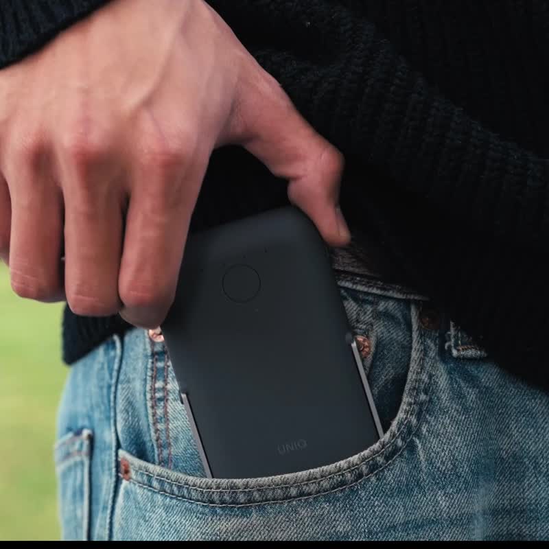5000mAh 20W  Hoveo支架款磁吸行动电源支持MagSafe 灰黑 - 充电宝/传输线 - 其他材质 灰色