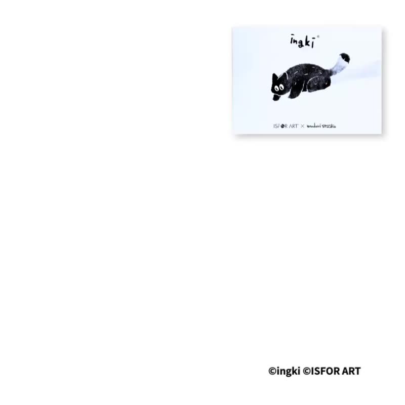 ingki 明信片 6入/组 - 卡片/明信片 - 纸 白色