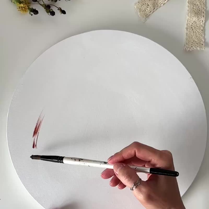 鹿画布画，鹿墙壁装饰，驯鹿墙壁艺术，动物装饰，雄鹿艺术 - 墙贴/壁贴 - 棉．麻 多色