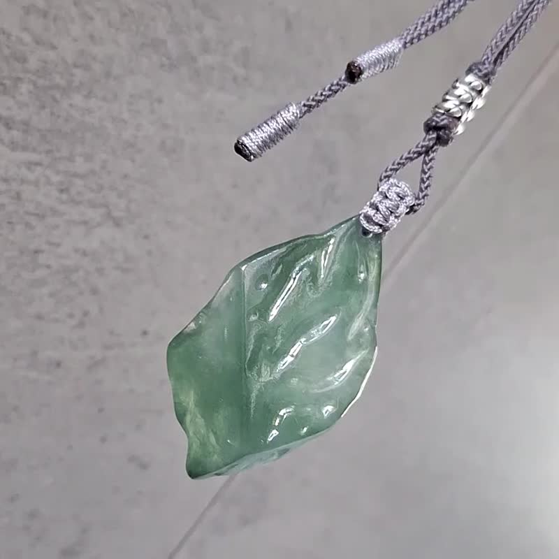 翡翠原石吊坠 | 天然缅甸翡翠 | 玉器 - 项链 - 玉石 蓝色