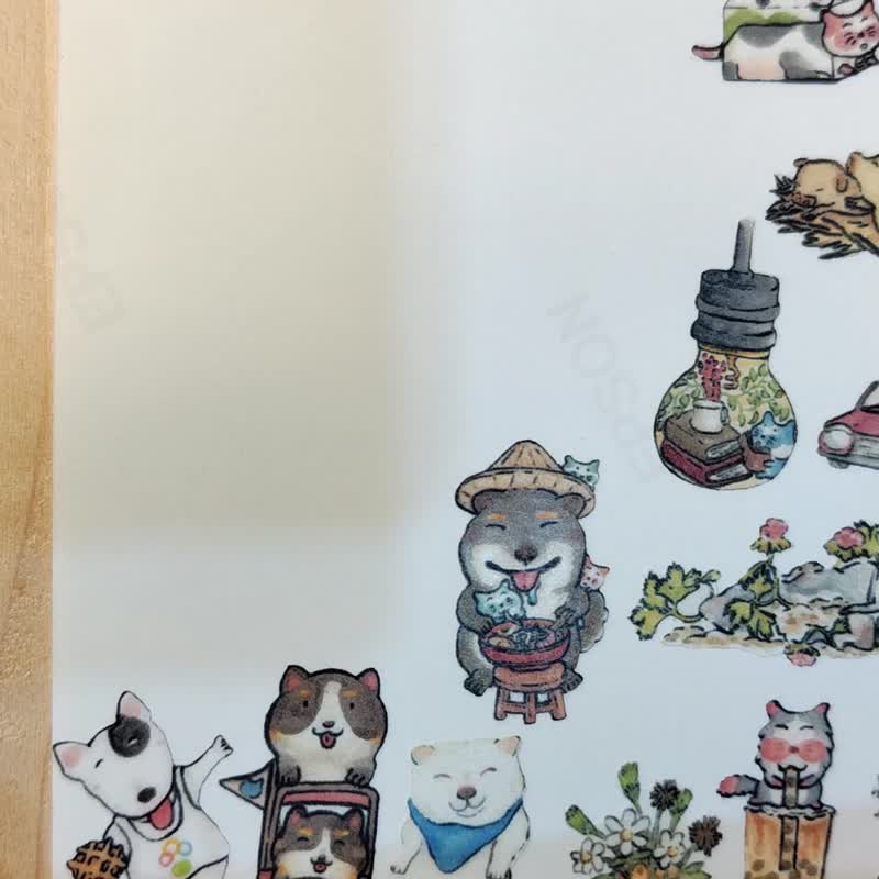 贴纸 / 和纸贴纸 / 手帐贴纸 - 小猪 - 贴纸 - 纸 多色