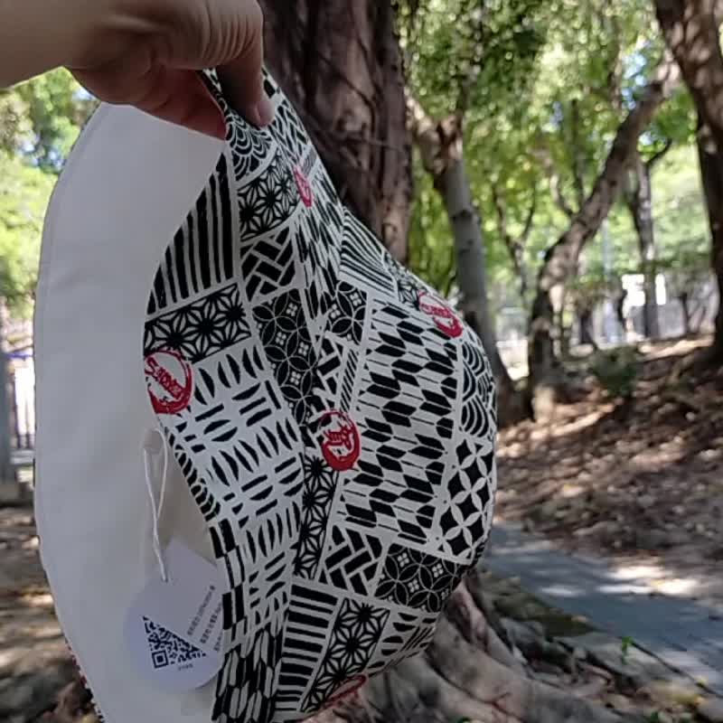手作漫漫  遮阳帽  日式和风绿色纹样 - 帽子 - 棉．麻 绿色