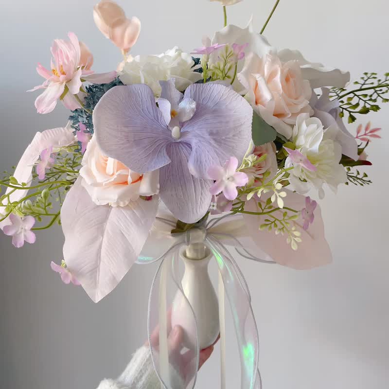 【结婚花球首选.限时优惠价】8寸欧式丝花花球 - 梦幻色系 - 其他 - 其他材质 粉红色