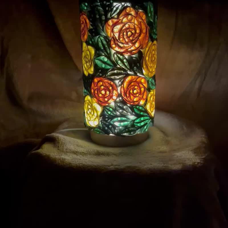 黄玫瑰之夜/立灯/Led灯座/Usb插头 - 灯具/灯饰 - 纸 