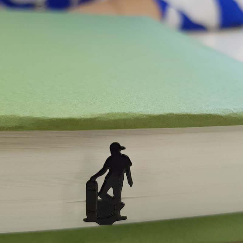 黑色金属滑板造型书签 – 街头风格页面装饰 - 书签 - 其他金属 黑色