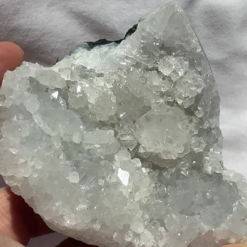 钻石鱼眼石 水晶矿标 水晶簇 天然水晶 摆设 水晶原矿 原石 cryst - 摆饰 - 水晶 透明